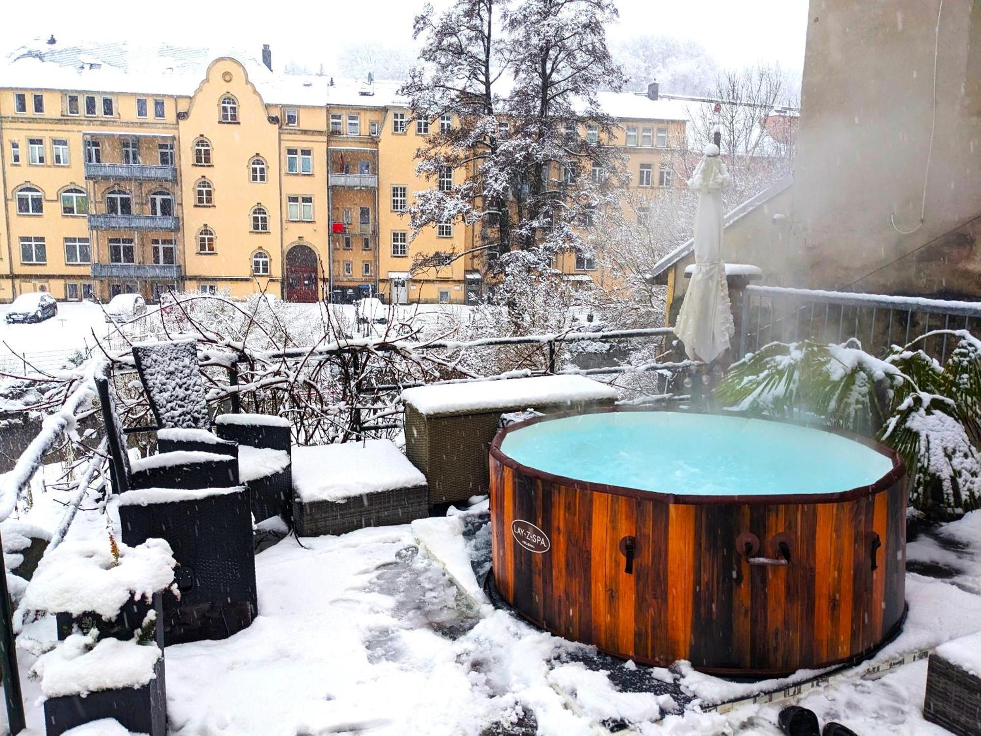 Uo2 - Urlaubsmagie - Garten, Whirlpool, Sauna Leilighet Sebnitz Eksteriør bilde