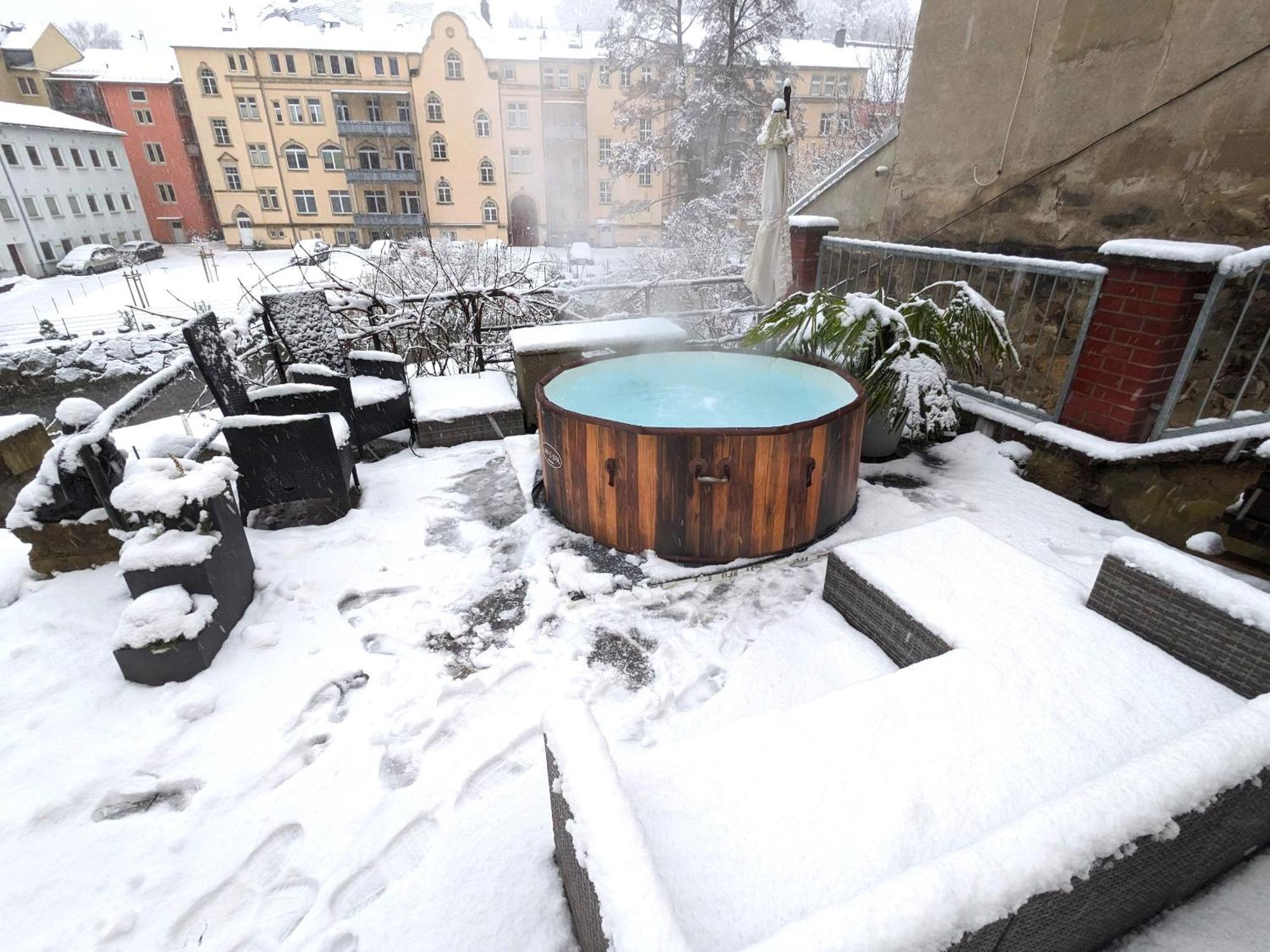 Uo2 - Urlaubsmagie - Garten, Whirlpool, Sauna Leilighet Sebnitz Eksteriør bilde